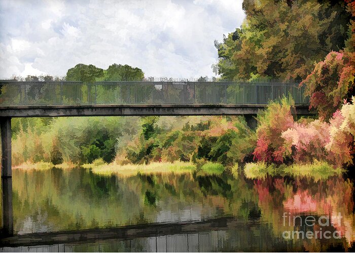 Five Mile Greeting Card featuring the photograph Five Mile Bidwell Park by Kathleen Gauthier