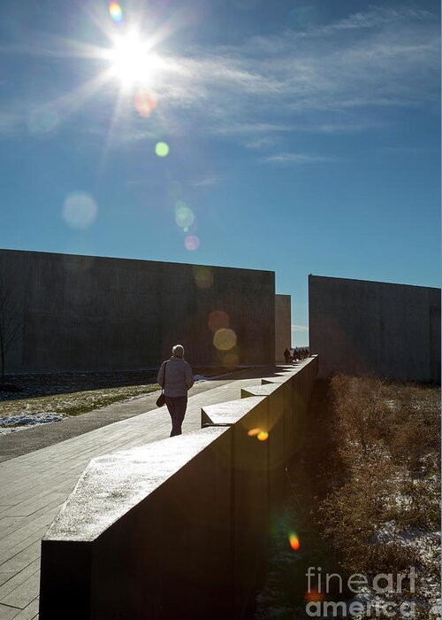 Flight 93 Greeting Card featuring the photograph Flight 93 National Memorial by Jim West