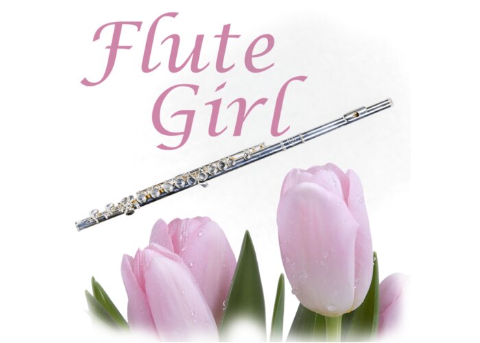 Flute Girl Greeting Card featuring the photograph Flute Girl #1 by M K Miller
