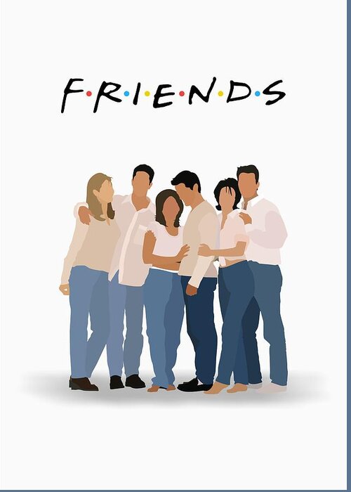 Friends Serial Minimalist Poster #1 Greeting Card