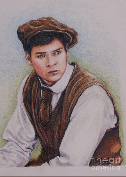 Anne Of Green Gables Greeting Card featuring the drawing Gilbert Blythe / Jonathan Crombie #1 by Christine Jepsen