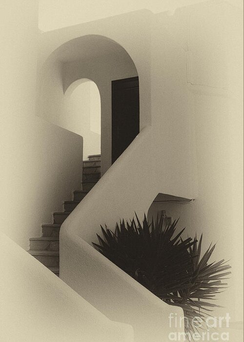 Architecture Greeting Card featuring the photograph Greek Architecture Mykonos 2 #1 by Bob Christopher