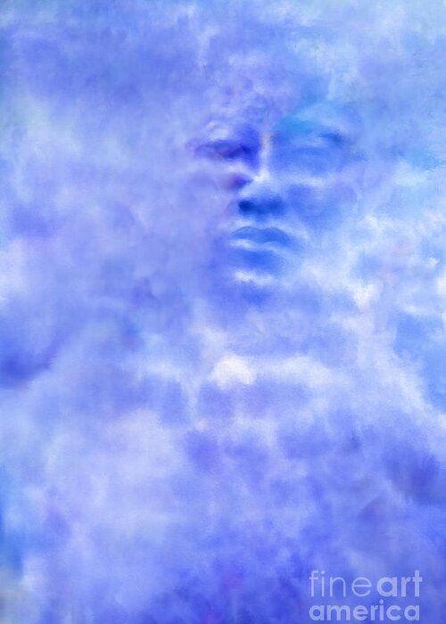 Sky Greeting Card featuring the digital art Head In The Clouds by Holly Ethan