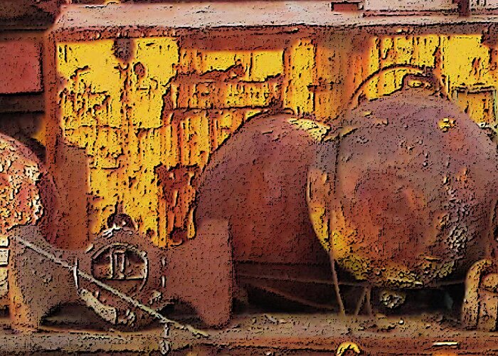 Rust Greeting Card featuring the photograph Heavy Metal #1 by Jessica Levant