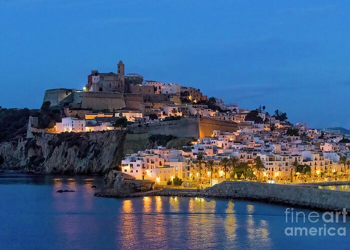 Balearic Islands Greeting Card featuring the photograph Ibiza Town #1 by John Greim