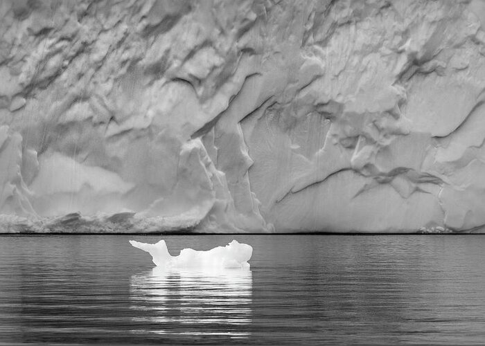 Blue Greeting Card featuring the photograph Iceberg Greenland 6717 #2 by Bob Neiman
