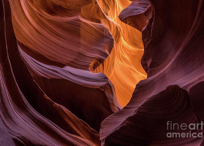 Lower Antelope Canyon Greeting Card featuring the photograph Lower Antelope Canyon #3 by Craig Shaknis
