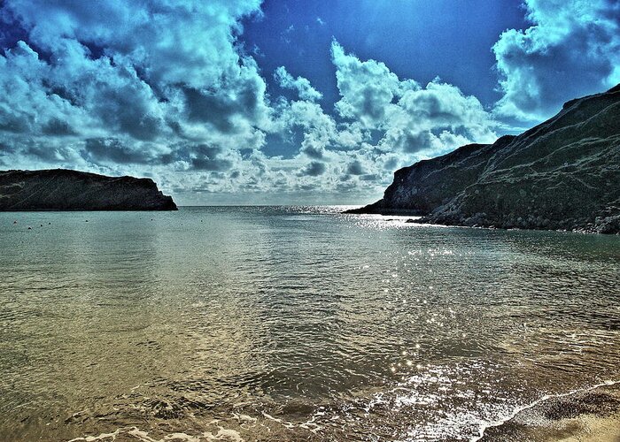 Seascapes Greeting Card featuring the photograph Lulworth Cove by Richard Denyer
