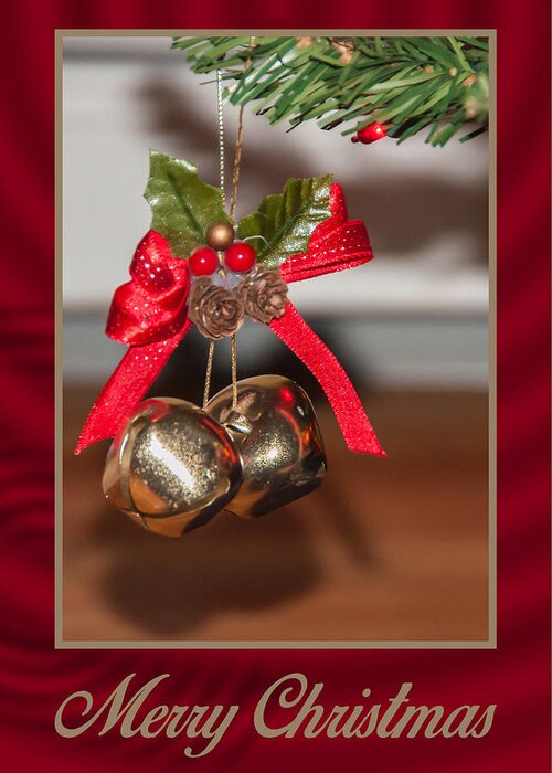 Bells Greeting Card featuring the photograph Merry Christmas #1 by Cathy Kovarik