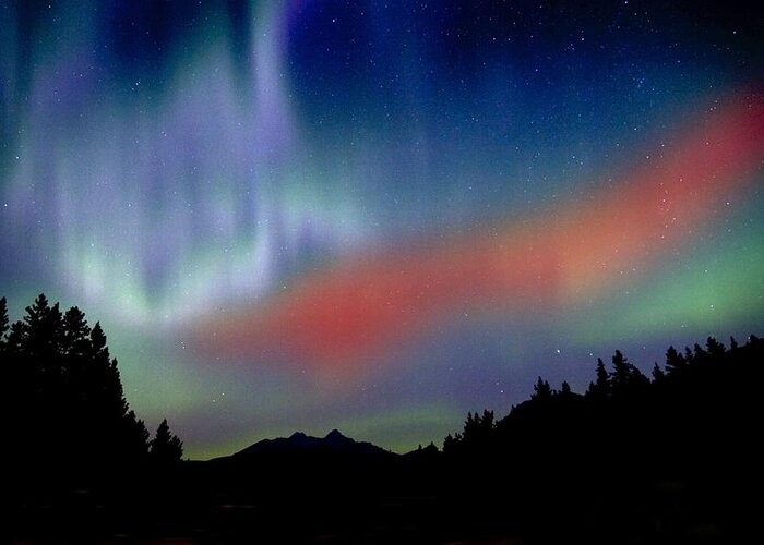 Awe Inspiring Greeting Card featuring the photograph Northern Lights #1 by Richard Wear