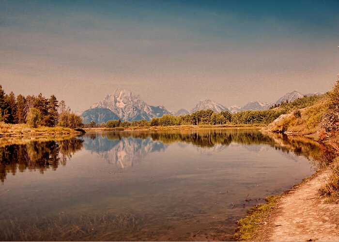 Oxbow Bend Greeting Card featuring the photograph Oxbow Bend #2 by Cathy Donohoue