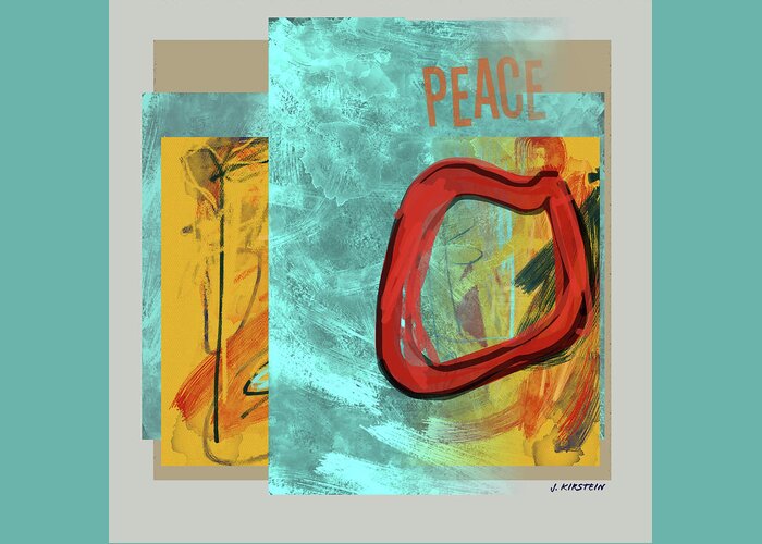Peace Greeting Card featuring the digital art Peace #1 by Janis Kirstein