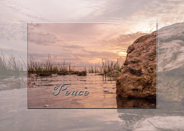 Peace Greeting Card featuring the photograph Peace At Sunrise by Leticia Latocki