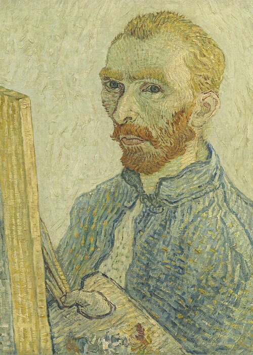Vincent Van Gogh Greeting Card featuring the painting Portrait Of Vincent Van Gogh #1 by Imitator Of Vincent Van Gogh
