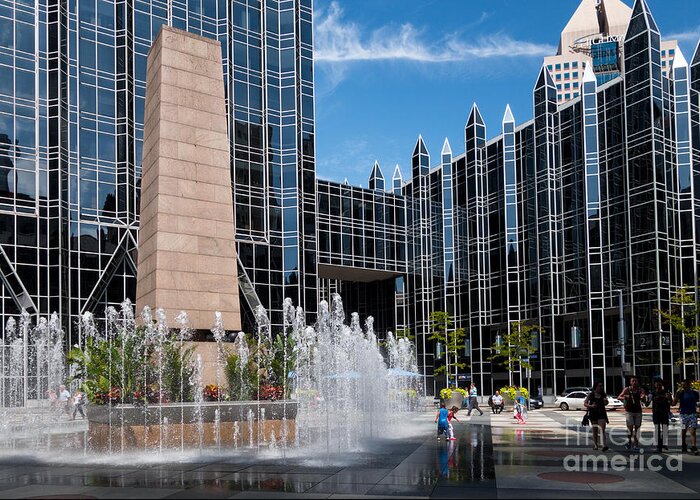 Ppg Place Greeting Card featuring the photograph PPG Place Pittsburgh Pennsylvania #1 by Amy Cicconi