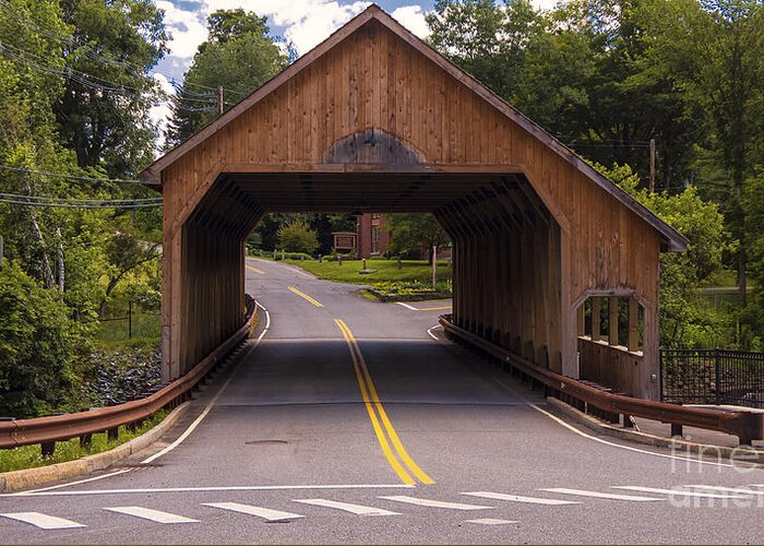 Quechee Covered Bridge Greeting Card featuring the photograph Quechee Covered Bridge #3 by Scenic Vermont Photography