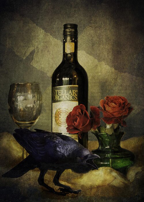 Still Life Greeting Card featuring the photograph The Ravens Table by Sandra Selle Rodriguez