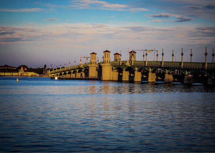 Bridge Greeting Card featuring the photograph Sailboating in the Waters of Florida #1 by Tammy Ray