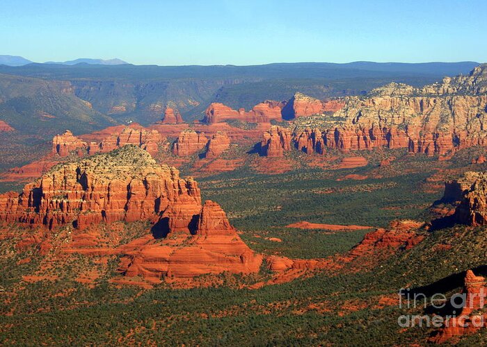 Red Mountains Greeting Card featuring the photograph Sedona #1 by Julie Lueders 
