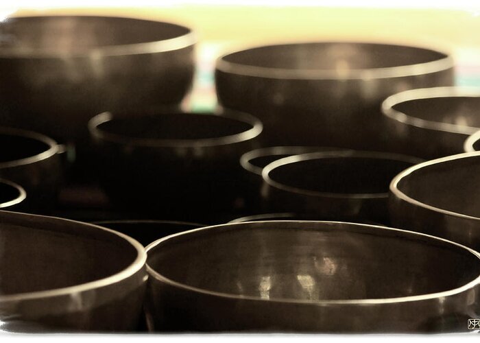 Bowls Greeting Card featuring the photograph Singing Bowls #1 by John Meader
