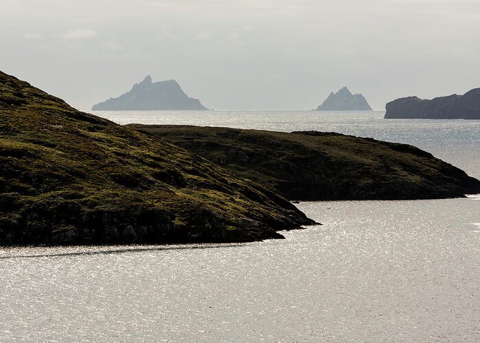 Ireland Greeting Card featuring the photograph Skellig Islands, County Kerry, Ireland by Aidan Moran