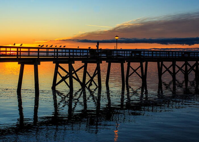 Southport Greeting Card featuring the photograph Southport Sunrise #1 by Nick Noble