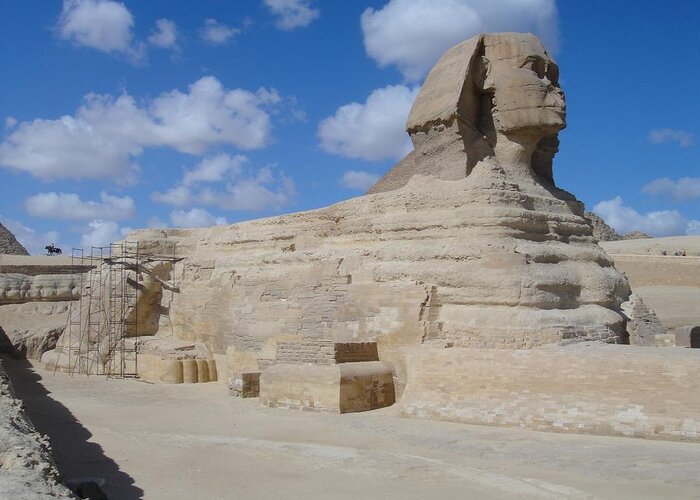 Africa Greeting Card featuring the photograph Sphinx #1 by Richard Deurer
