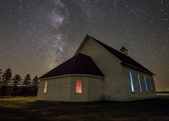 Church Greeting Card featuring the photograph sT. aNNS #1 by Aaron J Groen