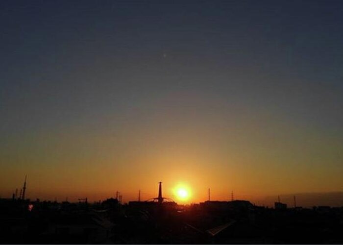 Sunnyday Greeting Card featuring the photograph Sunset #9 by Kumiko Izumi