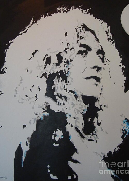 Led Zeppelin Greeting Card featuring the painting Tangerine #2 by Stuart Engel