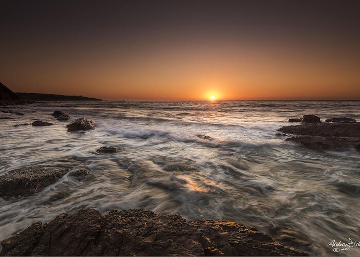 Sunset Greeting Card featuring the photograph The Cove #1 by Andrew Dickman