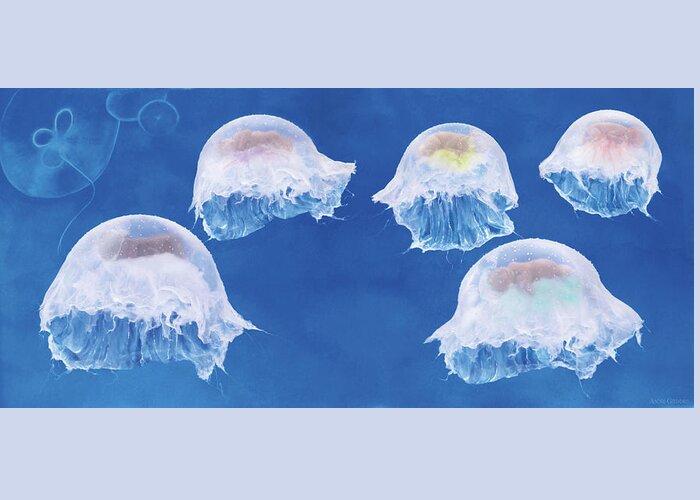 Under The Sea Greeting Card featuring the photograph The Jellyfish Nursery #1 by Anne Geddes