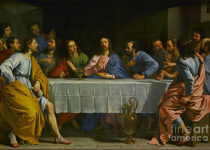 the Last Supper Greeting Card by Celestial Images
