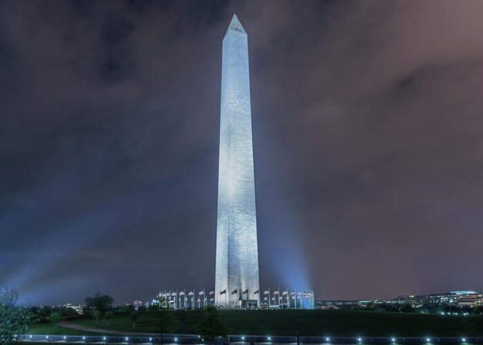 2017 Greeting Card featuring the photograph Washington Monument #2 by Theodore Jones