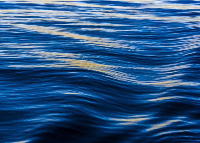 Water Greeting Card featuring the photograph Waves #1 by Elmer Jensen
