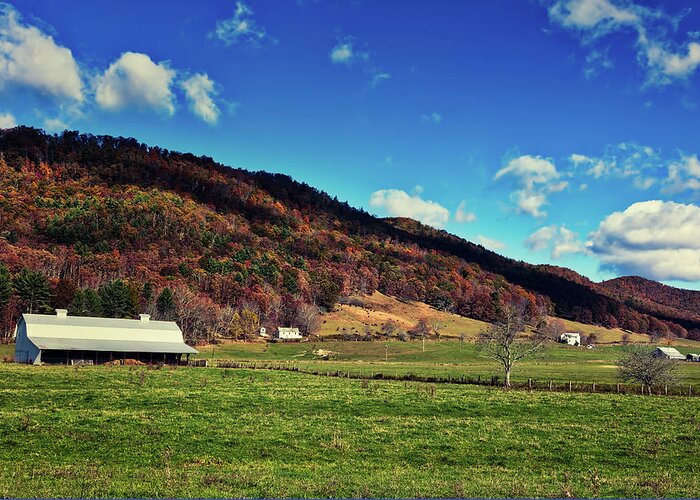 West Virginia Greeting Card featuring the photograph West Virginia Farm In Autumn #1 by Mountain Dreams