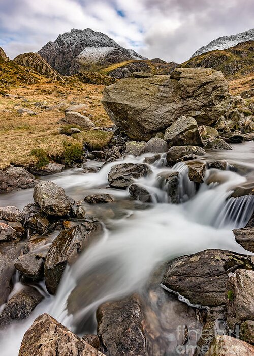 Tryfan Mountain Greeting Card featuring the photograph Winter Landscape #1 by Adrian Evans