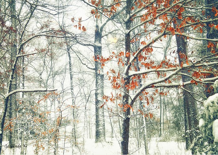 Enjoy The Winter Season! Greeting Card featuring the photograph Winter Wonderland by Gerlinde Keating - Galleria GK Keating Associates Inc