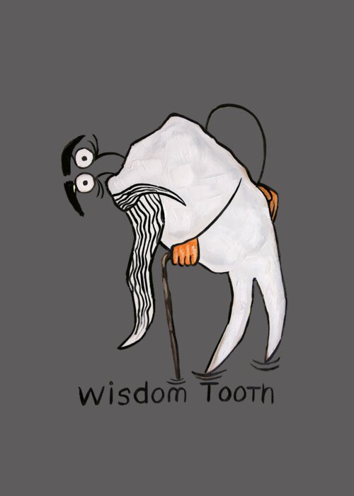  Wisdom Tooth T-shirts Greeting Card featuring the painting Wisdom Tooth by Anthony Falbo