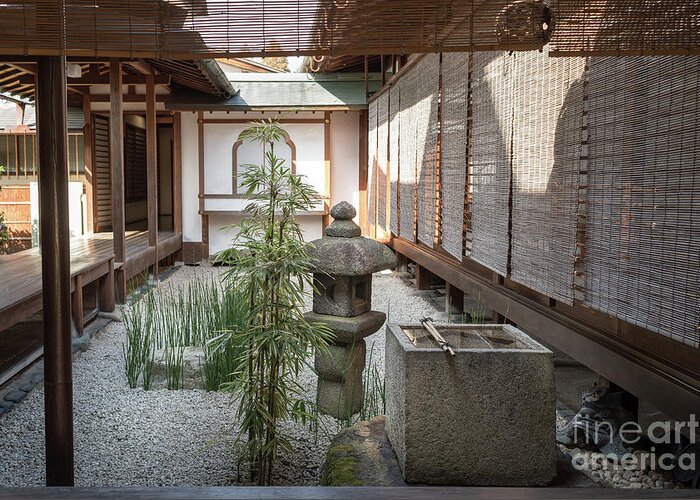 Zen Greeting Card featuring the photograph Zen Garden, Kyoto Japan by Perry Rodriguez
