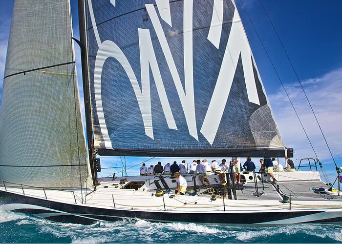 Key Greeting Card featuring the photograph Key West Race Week #980 by Steven Lapkin