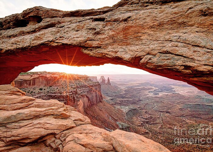 Mesa Greeting Card featuring the photograph 1162 Mesa Arch - Canyonlands National Park by Steve Sturgill
