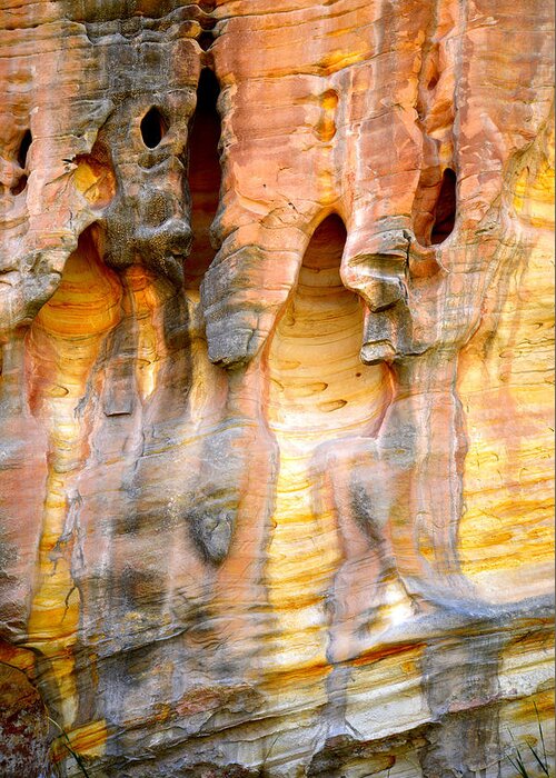 Sandstone Greeting Card featuring the photograph Capitol Reef Wall Art #24 by Ray Mathis