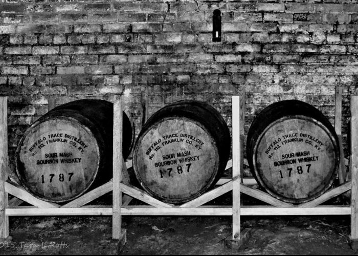 1787 Greeting Card featuring the photograph 1787 Whiskey Barrels by Tara Potts
