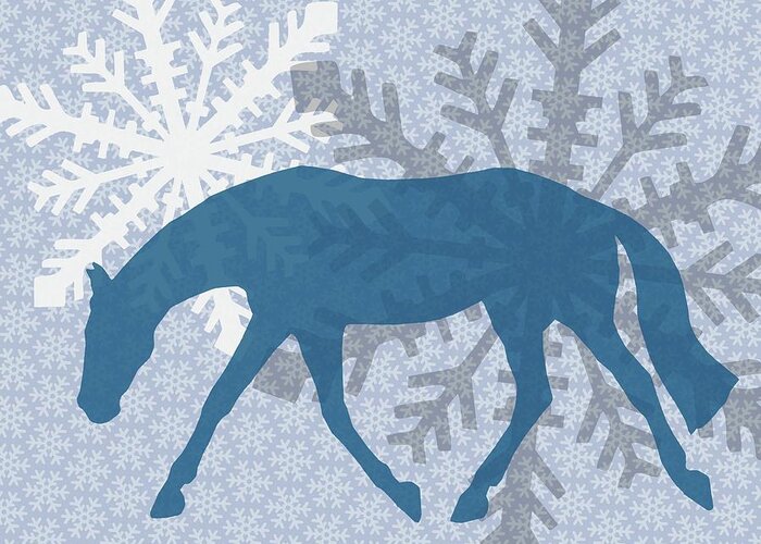 Art Greeting Card featuring the photograph Winter Stretch  by Dressage Design
