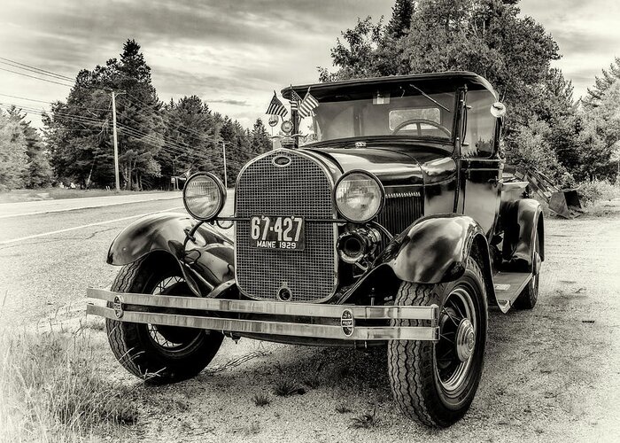 Steuben Greeting Card featuring the photograph 1929 Ford Model A pickup by Ken Morris