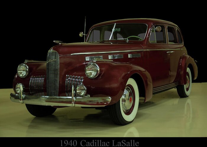 1940 Cadillac Lasalle Greeting Card featuring the photograph 1940 Cadillac LaSalle by Flees Photos