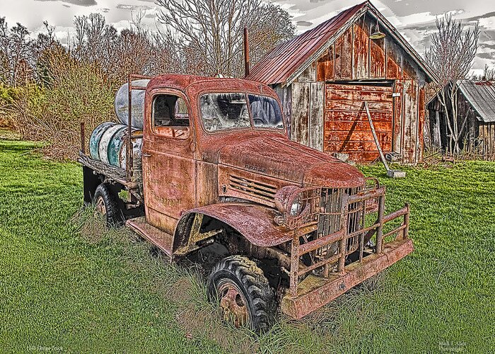 Scenicfotos Greeting Card featuring the photograph 1941 Dodge Truck #2 by Mark Allen