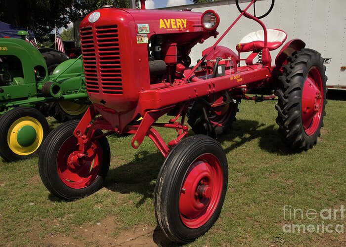 Tractor Greeting Card featuring the photograph 1947 Avery Tractor by Mike Eingle