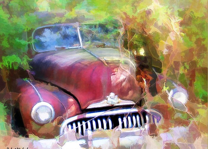  Greeting Card featuring the photograph 1947 Buick by Robert Michaels